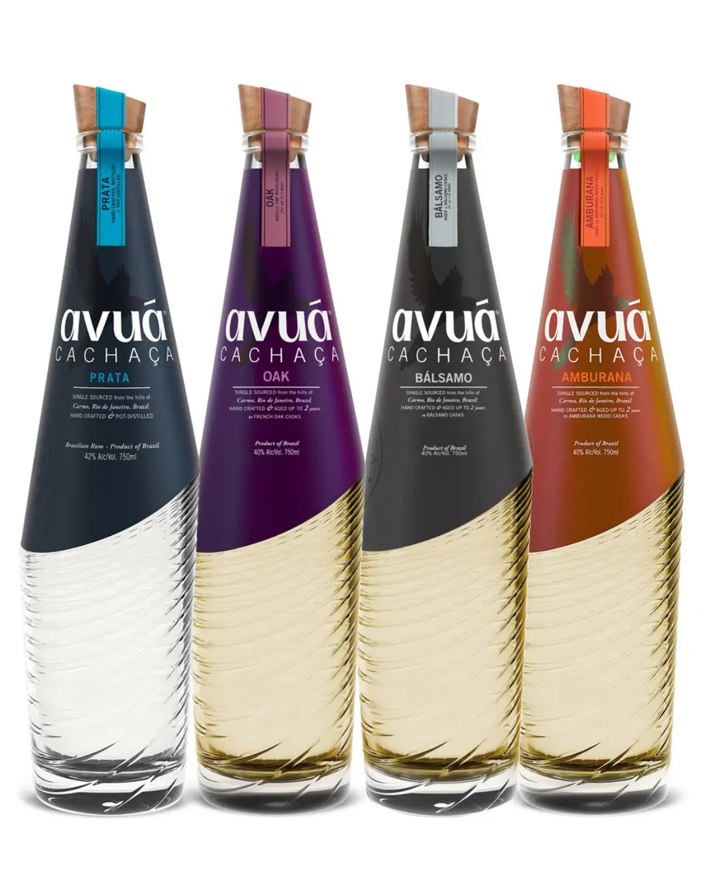 The four Avuá Cachaça expressions